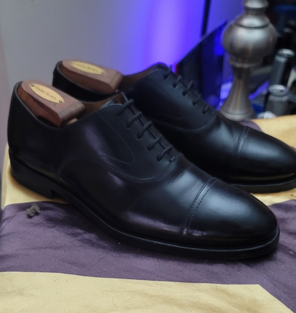 Brunello Cucinelli black cap toe oxfords - Picture 11 of 12